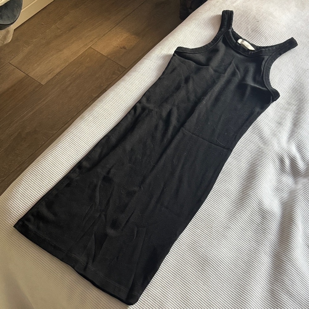 H&M Black Mini Bodycon Tank Dress